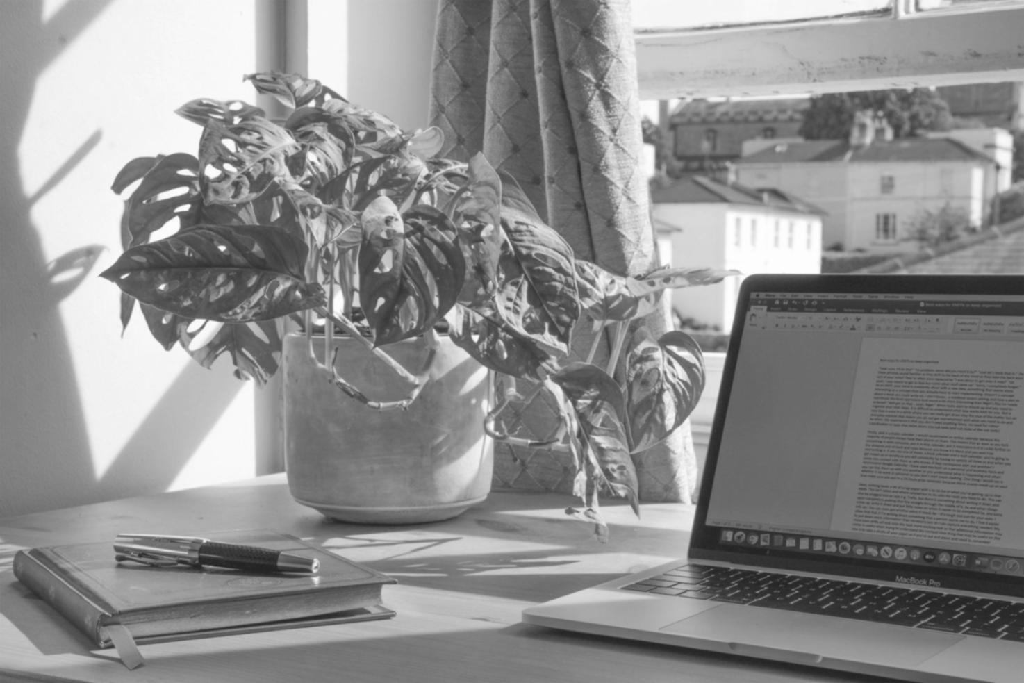 Financial modeling workspace with analysis tools and professional environment